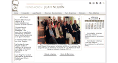 Desktop Screenshot of fundacionjuannegrin.com