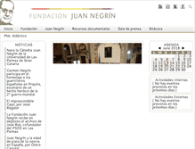 Tablet Screenshot of fundacionjuannegrin.com